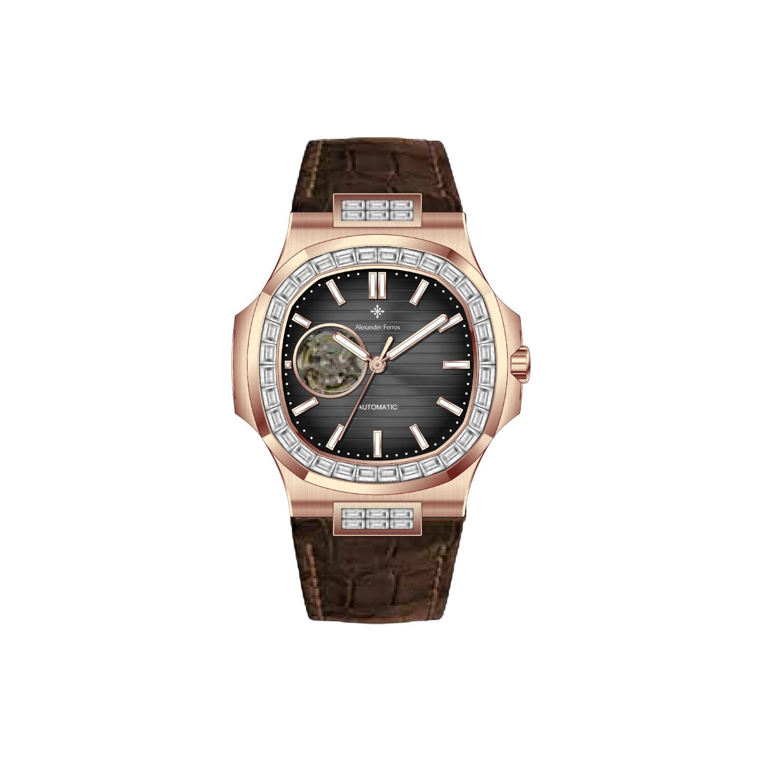 Đồng hồ cơ nam Alexander Ferros Nautilus 6091R - Nhận Order