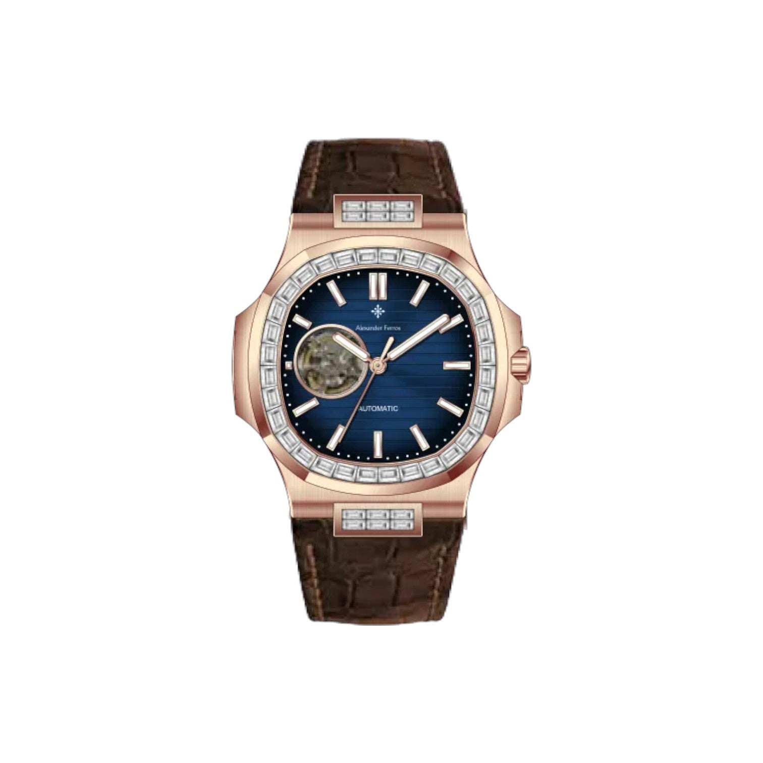 Đồng hồ cơ nam Alexander Ferros Nautilus 6091R - Nhận Order