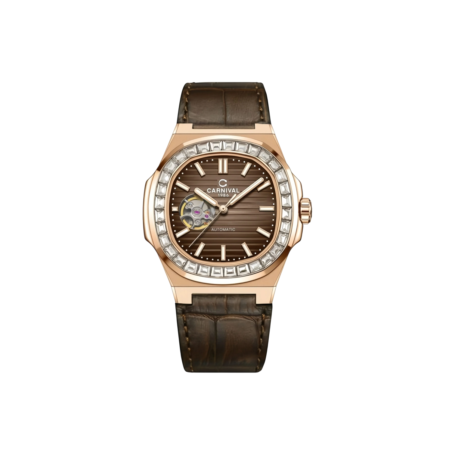 Đồng hồ cơ Carnival 8128G - Nhận Order