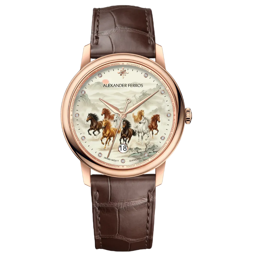 Đồng hồ cơ nam Alexander Ferros 9302