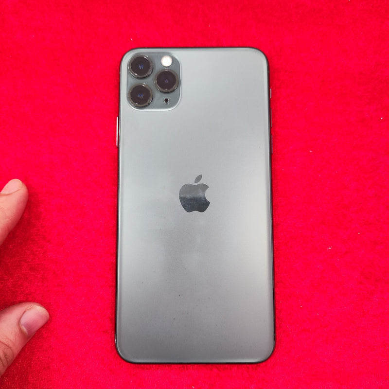 iPhone 11 Pro Max 256GB Midnight Green 98% pin 100% (Màn xước - Thay màn chính hãng Apple - Đã thay pin) J/A - HH2802