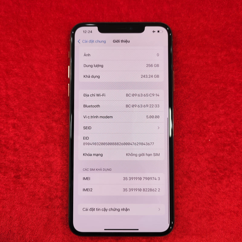 iPhone 11 Pro Max 256GB Gold 98% pin 100% (Thay màn chính hãng Apple - Đã thay pin, máy xước) J/A - HH9743