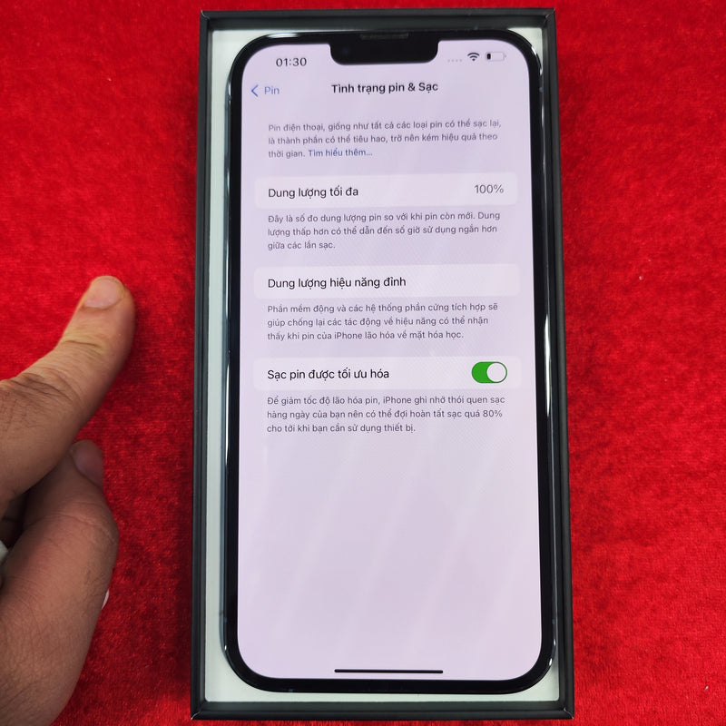 iPhone 13 Pro Max 256GB Sierra Blue 99% pin 100% (Đốm camera 3x - Đã thay pin) J/A - HH1062
