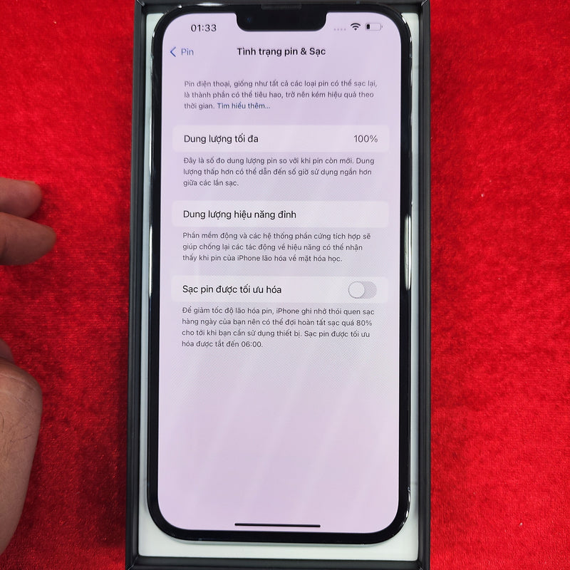 iPhone 13 Pro Max 128GB Sierra Blue 99% pin 100% (Đốm camera 3x - Đã thay pin) J/A - HH3950