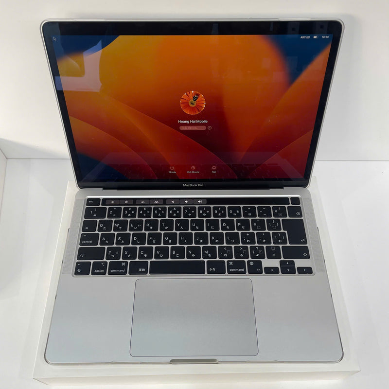 Macbook Pro 2022 Bạc CPO 13.3inch Apple M2 /RAM 8GB/ SSD 256GB 99% Fullbox Sạc 39 lần BPTN (Tặng kèm ốp trong)