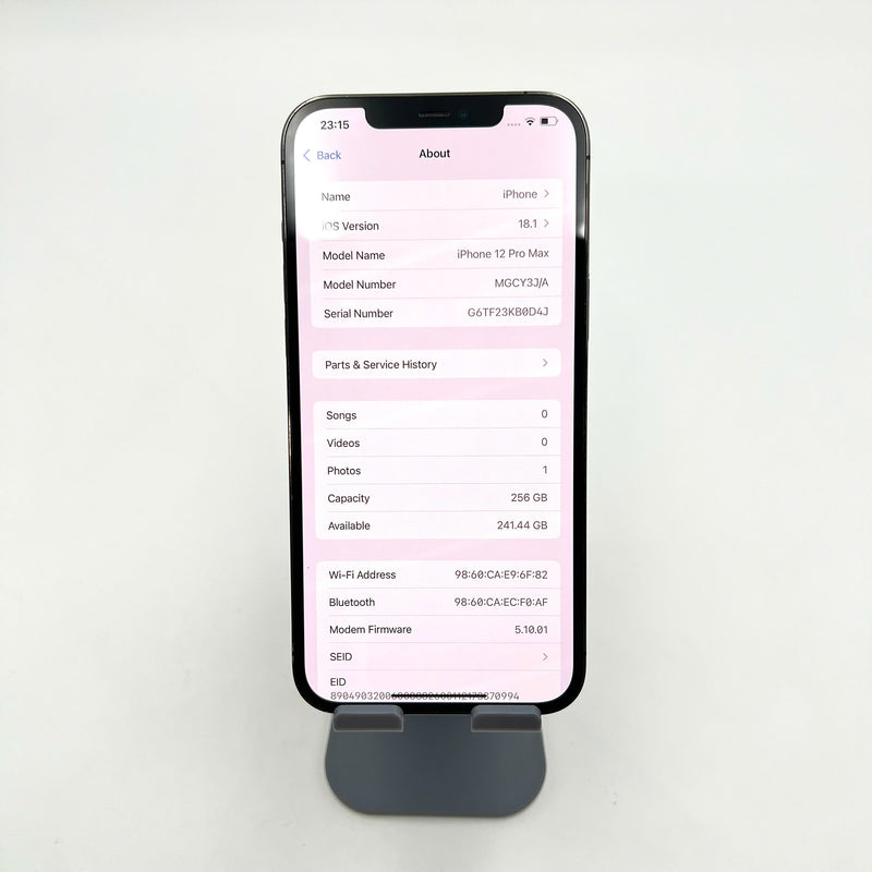 iPhone 12 Pro Max 256GB Đen 97% pin 100%  (Đã thay pin - Đốm camera 3x, máy xước)- HH3307