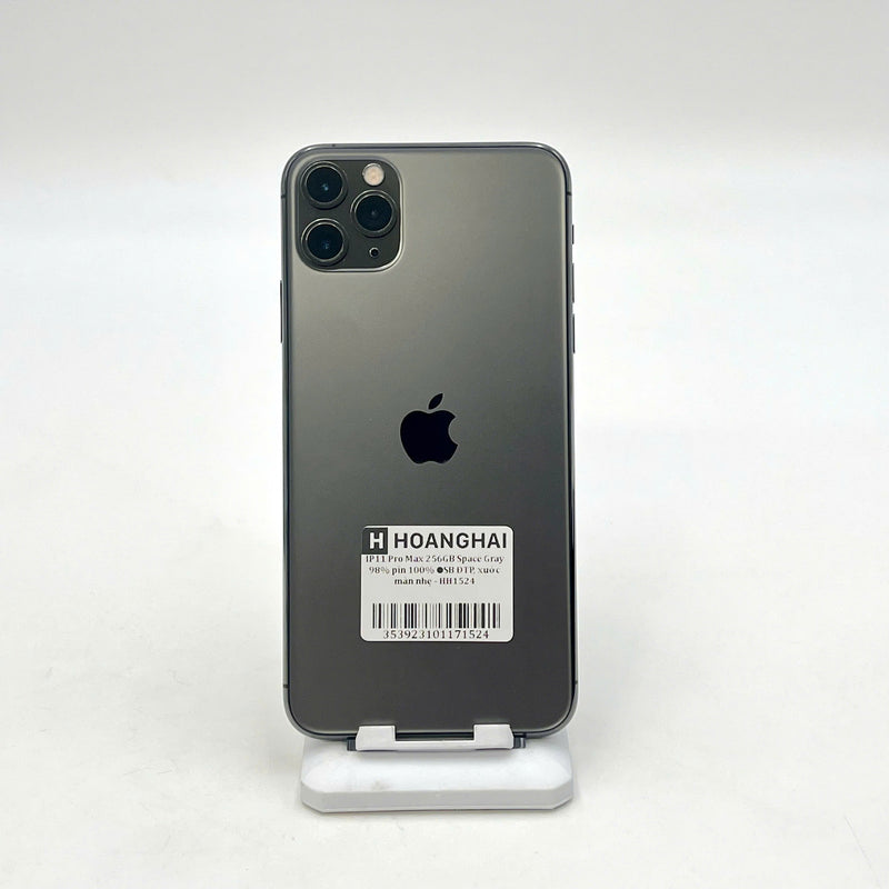 iPhone 11 Pro Max 256GB Đen 98% pin 100%  (Đã thay pin, xước màn nhẹ) J/A - HH1524