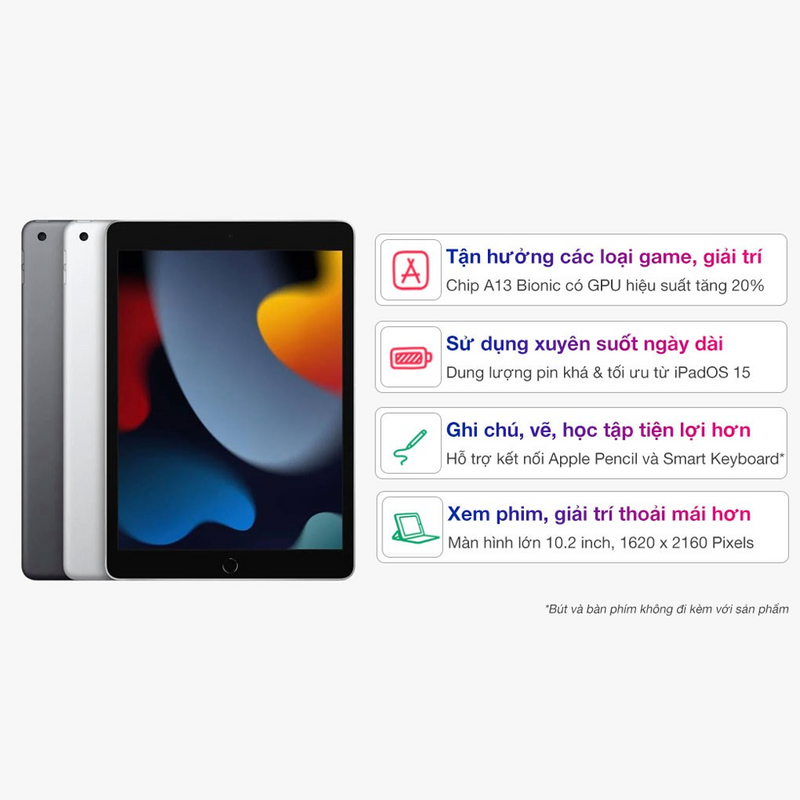 iPad Gen 9 10.2 inch 2021 Wifi Chính hãng Apple